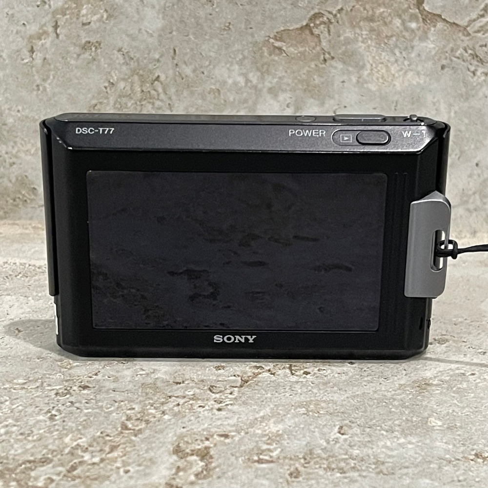 Sony Cyber-shot DSC-T77 Digital Camera Black 10.1 MP 4x Optical Zoom FullHD 1080 - Picture 4 of 12